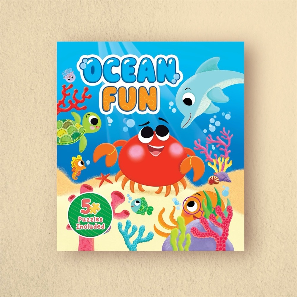 New Interactive Toddler Ocean Book with Puzzles